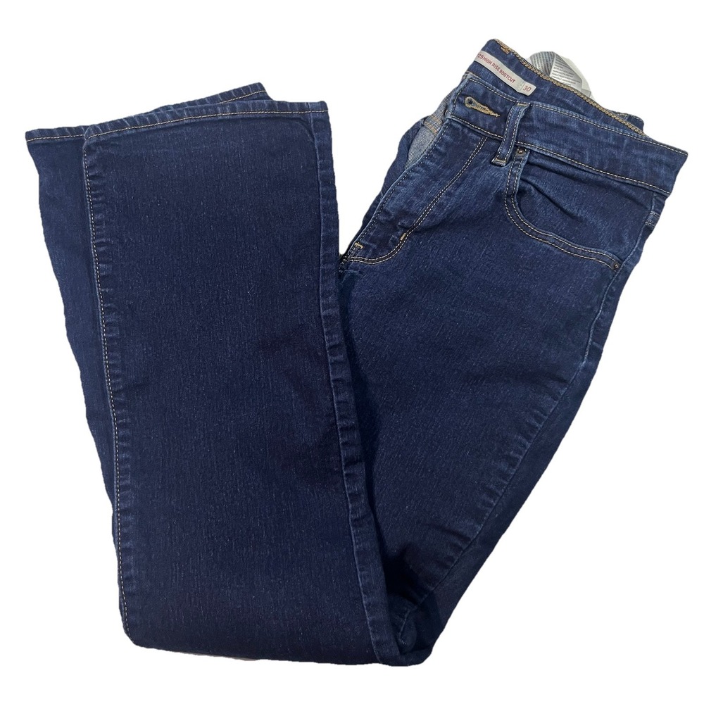 Levi's Womens 725 High Rise Bootcut Jeans Size 30 Blue Medium Wash Denim Western
